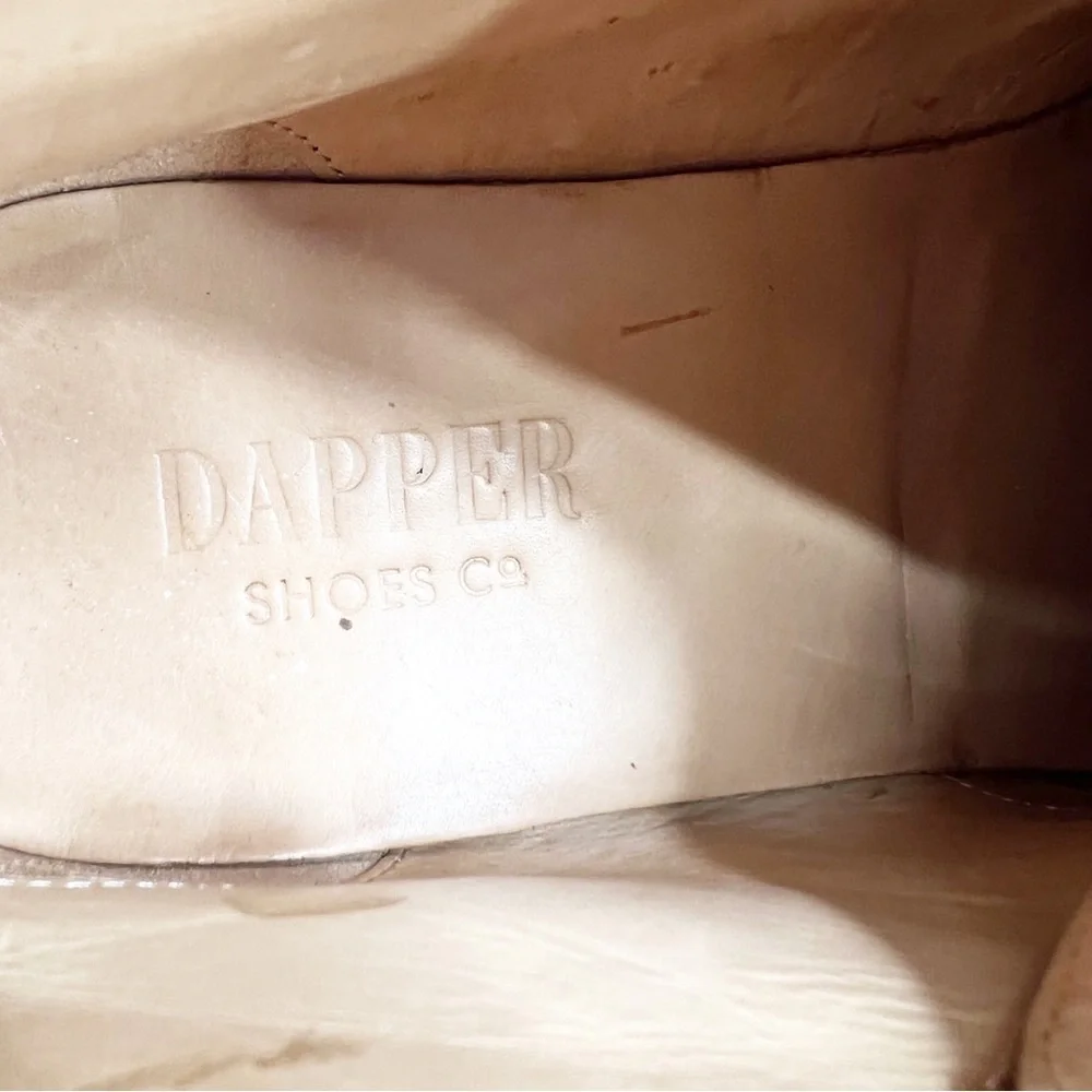 Dapper Shoes Co Handmade Suede Leather Boots, Size 8